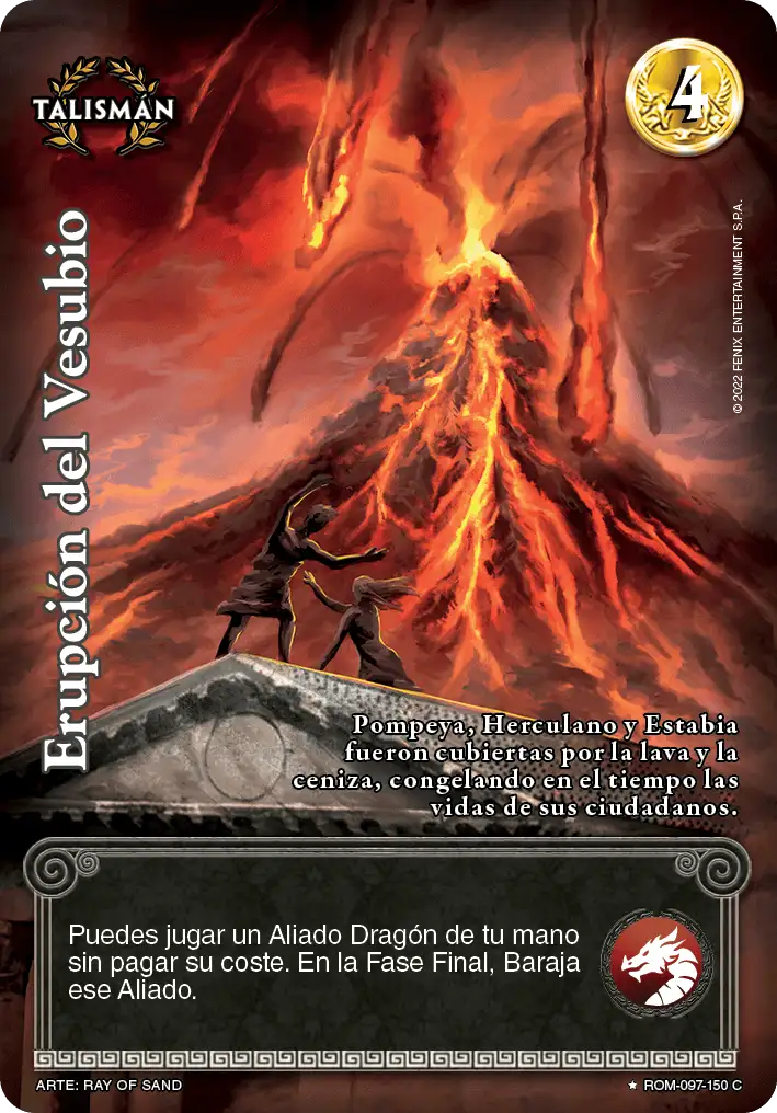 Erupción del Vesubio (Foil) - MYL